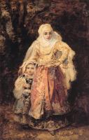 Diaz De La Pena, Narcisse-Virgile - Oriental Woman and Her Daughter